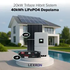 Lexron 20KW TRİFAZE HİBRİT SİSTEM 3
