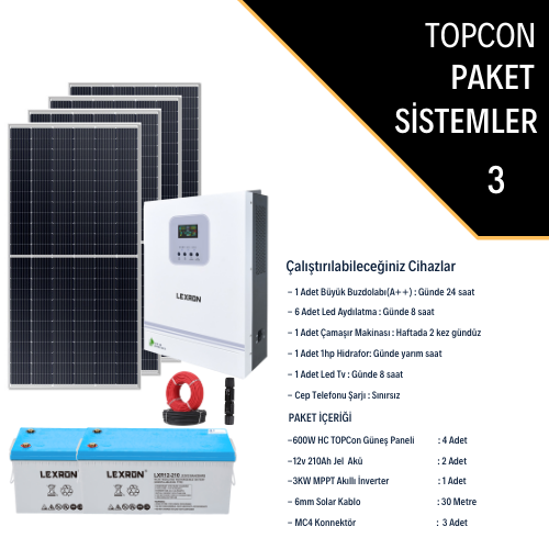 Lexron TopCon Bağ Evi  Paketi (PAKET 3)