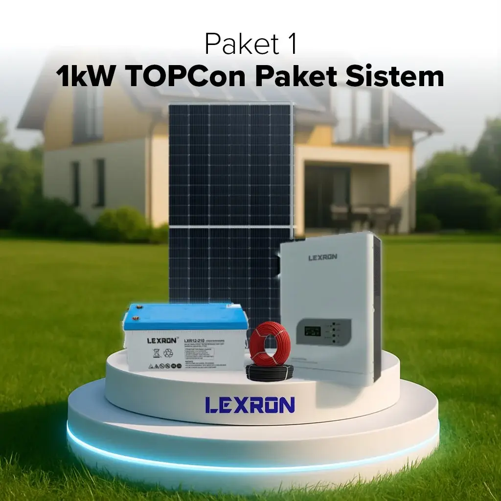 Lexron 1kW TOPCON PAKET SİSTEM (PAKET 1)
