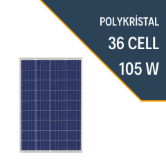 Lexron 105W Polykristal Güneş Paneli