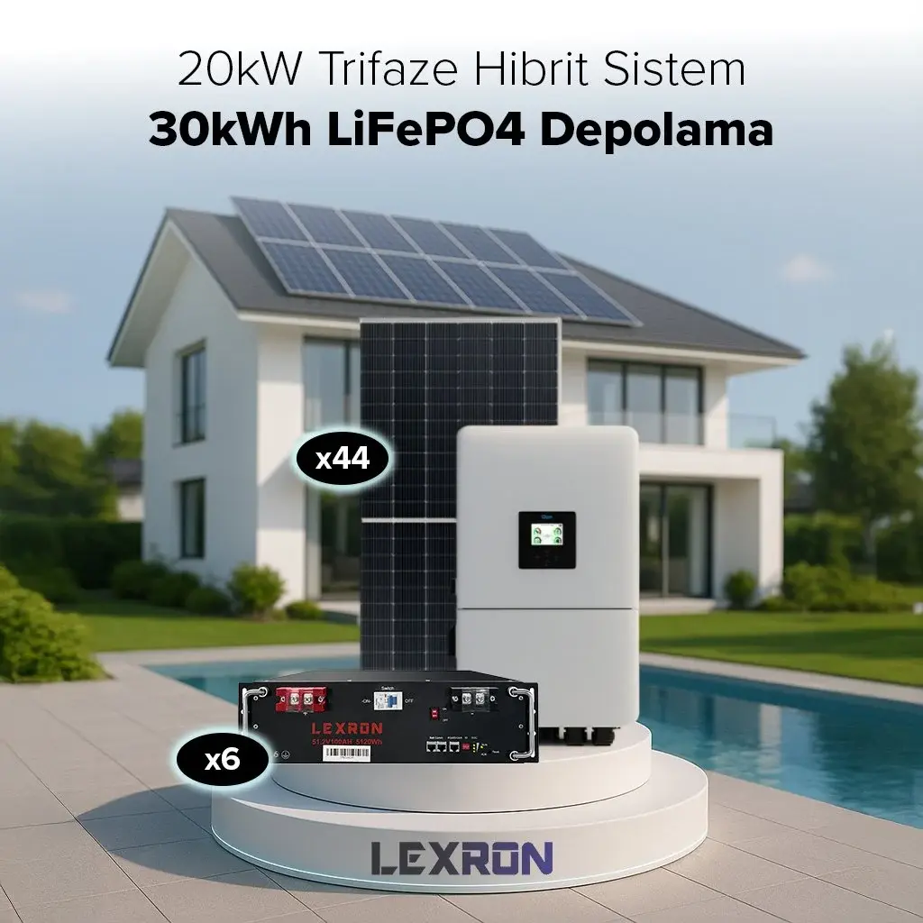 Lexron 20KW TRİFAZE HİBRİT SİSTEM 2