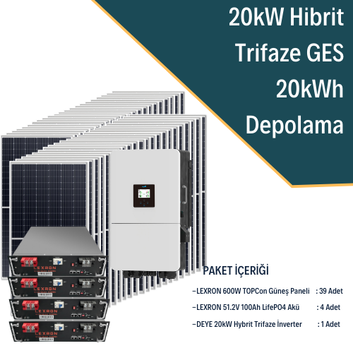 Lexron 20Kw Trifaze Hibrit Sistem 1
