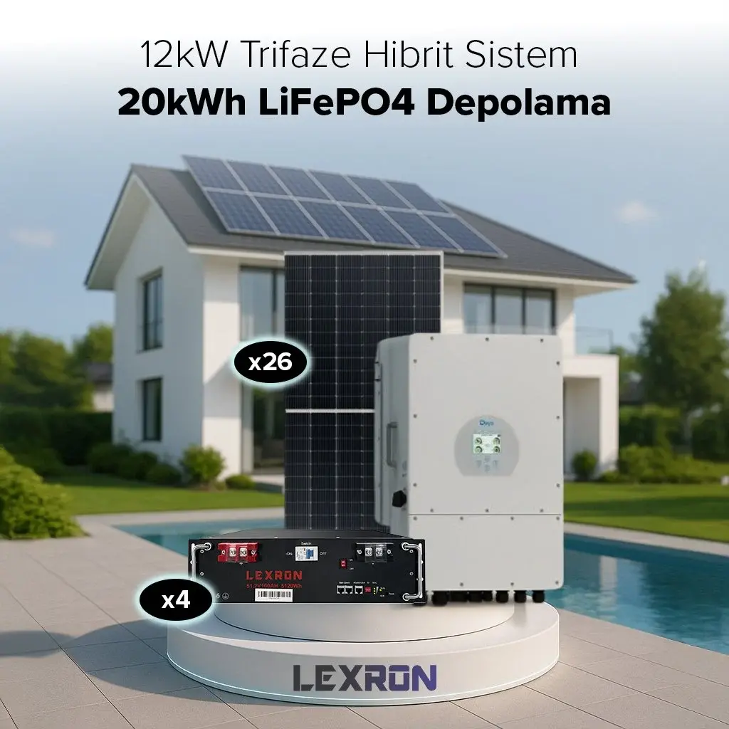 Lexron 12KW TRİFAZE HİBRİT SİSTEM 4