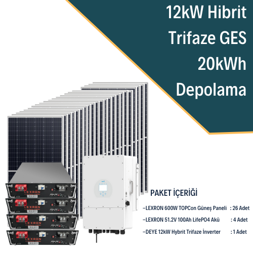 12KW TRİFAZE HİBRİT SİSTEM 4