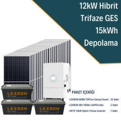 Lexron 12Kw Trifaze Hibrit Sistem 3