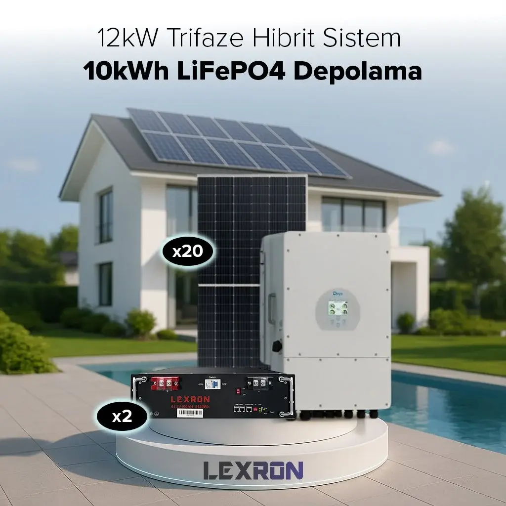 Lexron 12KW TRİFAZE HİBRİT SİSTEM 2