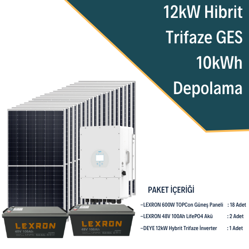 Lexron 12Kw Trifaze Hibrit Sistem 2