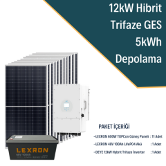 Lexron 12Kw Trifaze Hibrit Sistem 1