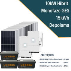 Lexron 10kW Monofaze Hibrit Sistem 2