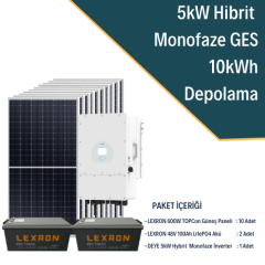 Lexron 5kW Monofaze Hibrit Sistem 2