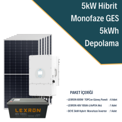 Lexron 5kW Monofaze Hibrit Sistem 1