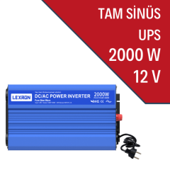 Lexron 2000W-12V Tam Sinüs İnverter (UPS)