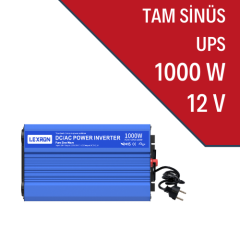 Lexron 1000W-12V Tam Sinüs İnverter (UPS)