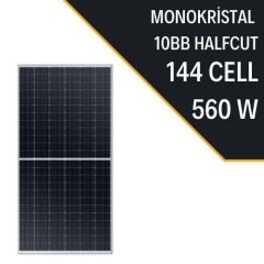 Lexron 560W 10BB Half Cut Monokristal Güneş Paneli