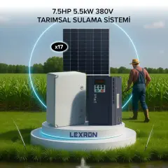 Lexron 7.5HP 5.5kW (380V) TARIMSAL SULAMA SİSTEMİ