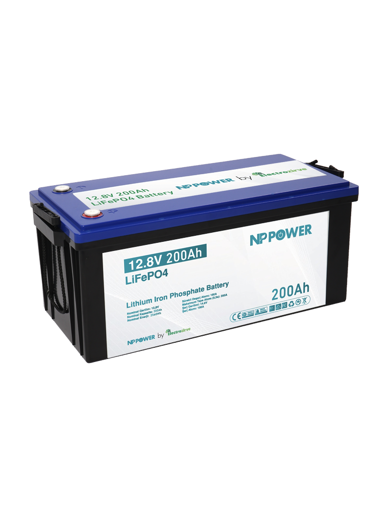 NP Power 200 Amper 12.8V Lityum Lifepo4 Akü