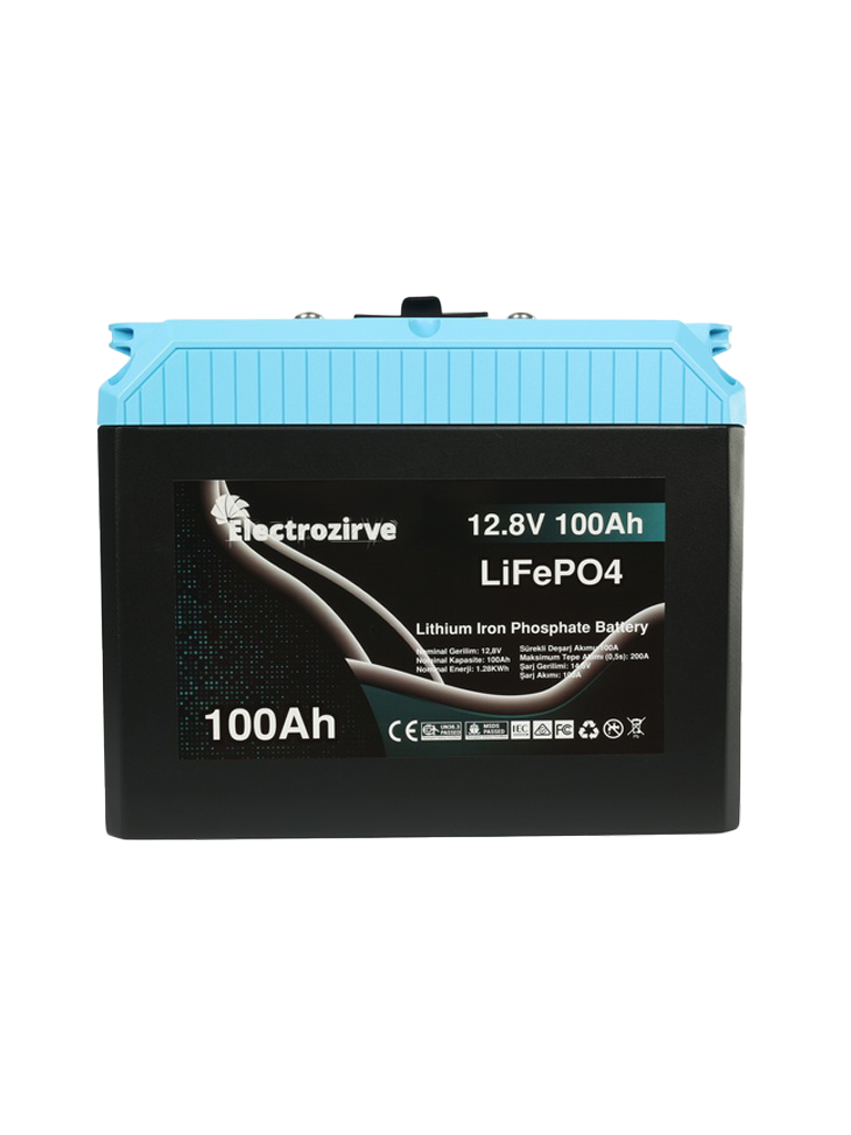 Electrozirve 100 Amper Lityum Akü 12.8V (lifepo4 akü)