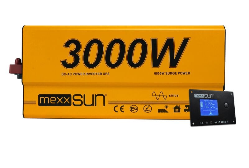 Mexxsun Tam Sinüs UPS (Remote Ekran) 12V 3000W İnverter