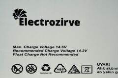 Electro Zirve 12.8V 200Ah Lityum Akü (LifePO4)