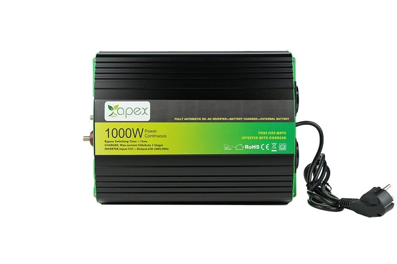 NPS1000-12 Apex 1000W Şarjlı Tam Sinüs İnverter 12V