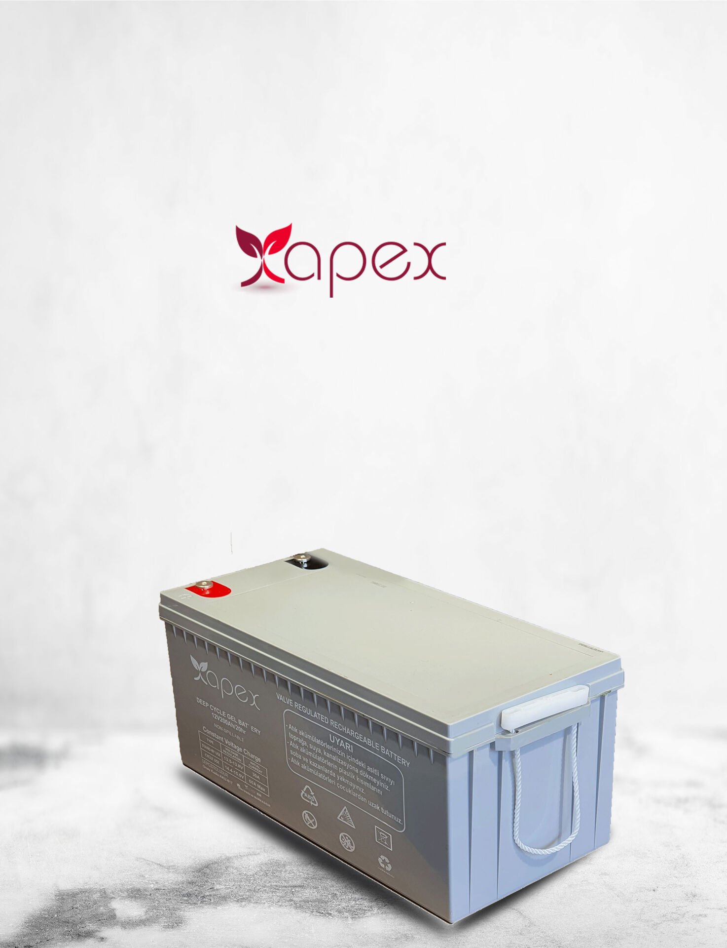Apex 12 Volt 200 Amper Jel Akü