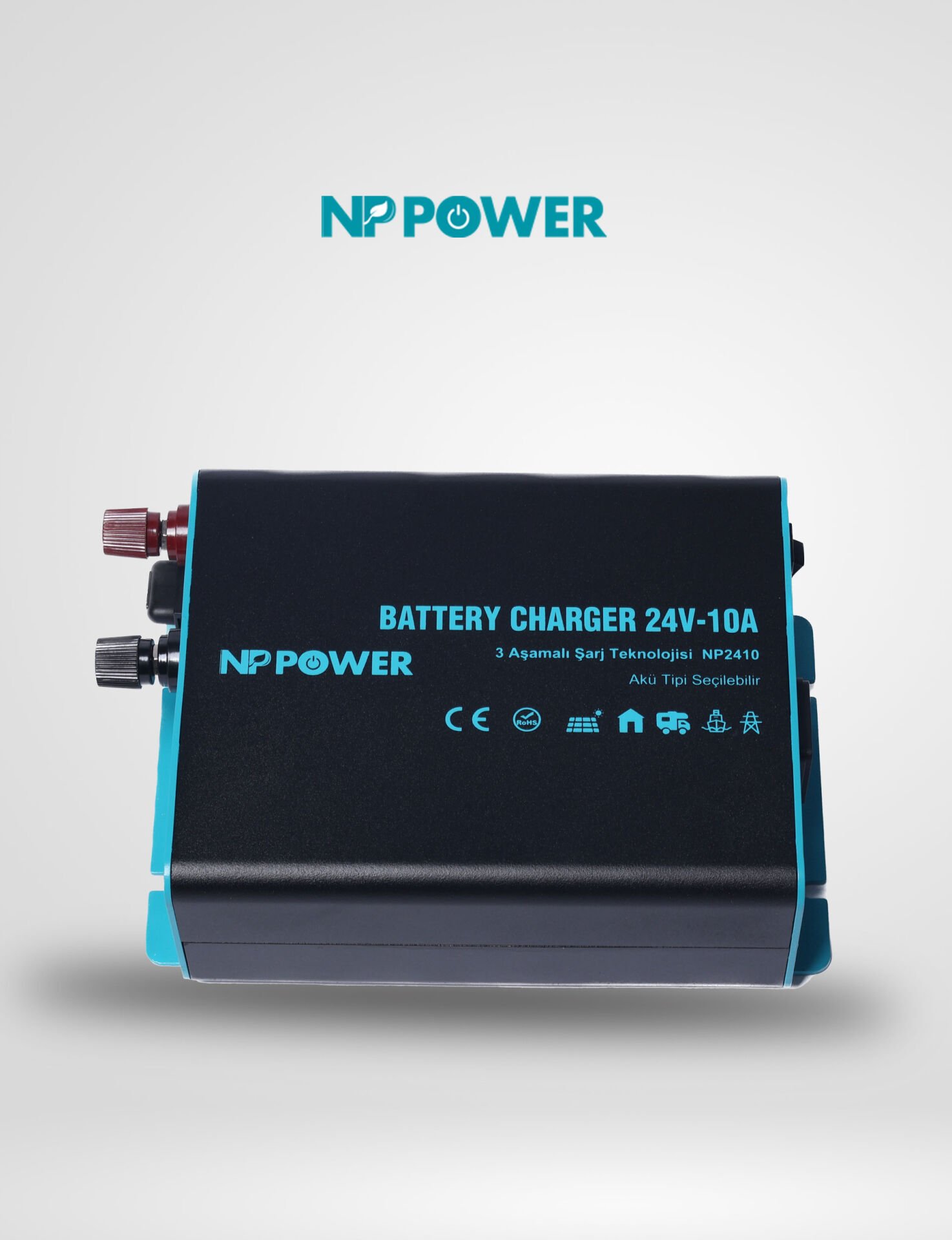 NP Power 24 Volt 10 Amper Akü Şarj Cihazı