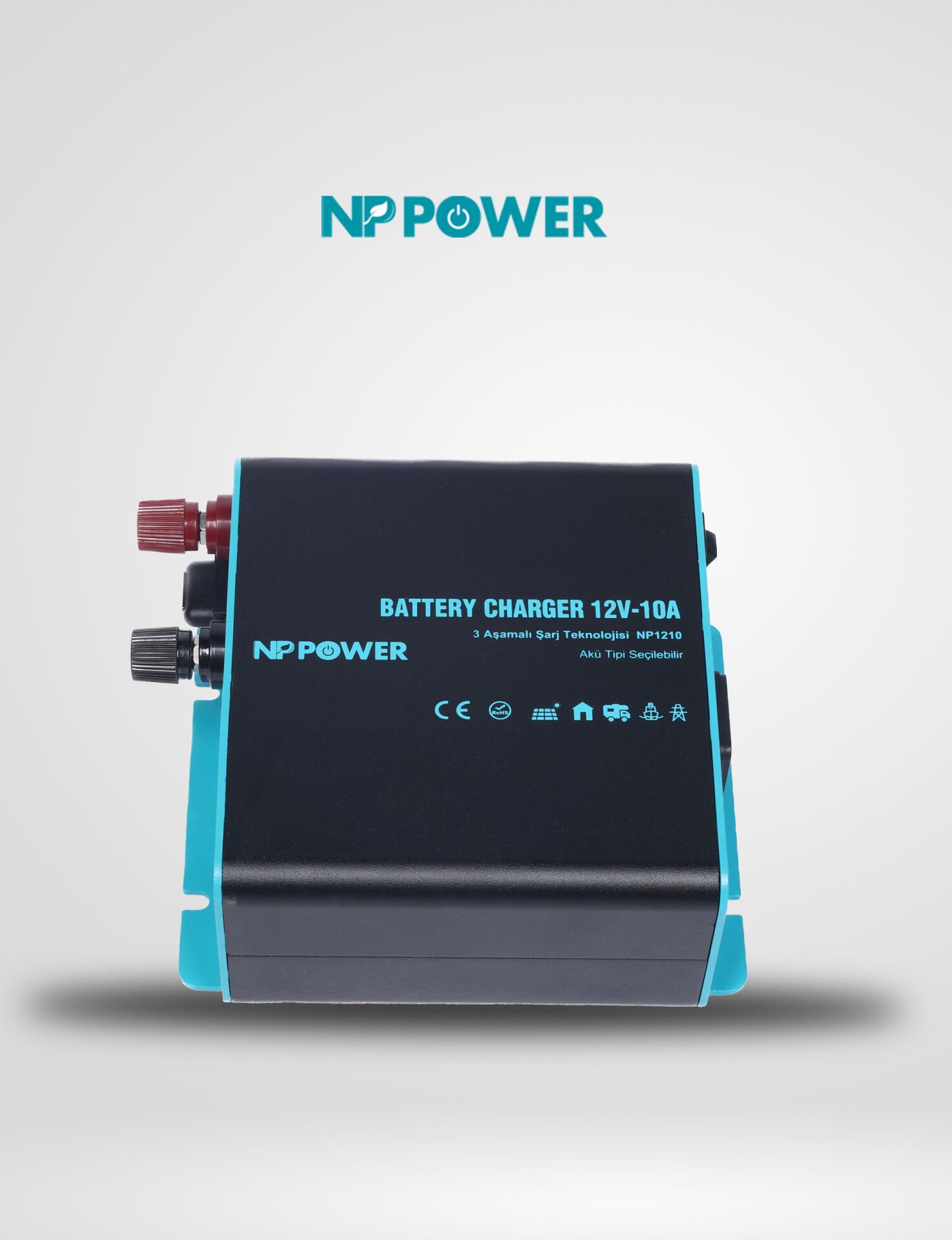 NP Power 12 Volt 10 Amper Akü Şarj Cihazı
