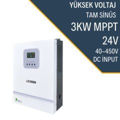 Lexron 3Kw HV MPPT Akıllı İnverter 24V